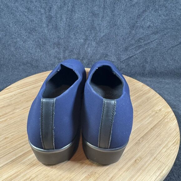 SAS Shoes Womens Size 7.5 N Navy Bliss Tripad Comfort Foot Bed Slip On Wedge - Picture 5 of 7